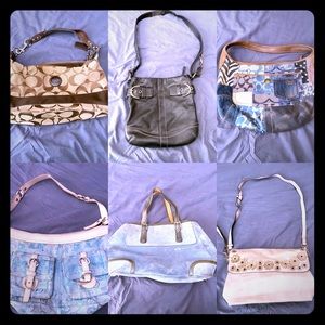 6 different authentic coach purses 👛 prices per purse individually